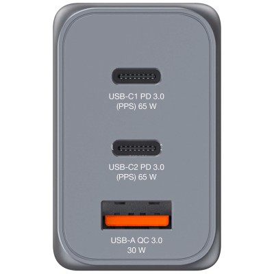 Cargador de Pared Universal Verbatim GNC-65/ 2xUSB Tipo-C/