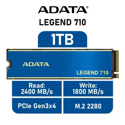 ADATA LEGEND 710 SSD 1TB NVMe a 2400MB/s PCIe 3.0 M.2 2280