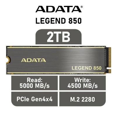 ADATA LEGEND 850 SSD 2TB NVMe a 5000MB/s PCIe 4.0 M.2 2280