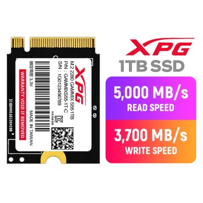 ADATA XPG Gammix S55 SSD NVMe 1.4 de 1TB a 5000MB/s PCIe 4.0