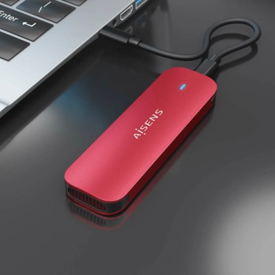 Aisens ASM2-027RED Caja Externa serie ULTRA Slim Rojo para SSD