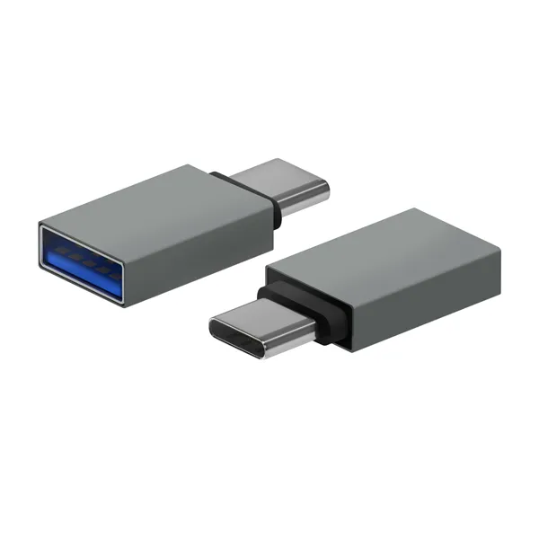 Adaptador USB 3.2 Aisens A108-0718/ USB Hembra - USB Tipo-C Macho/ Gris