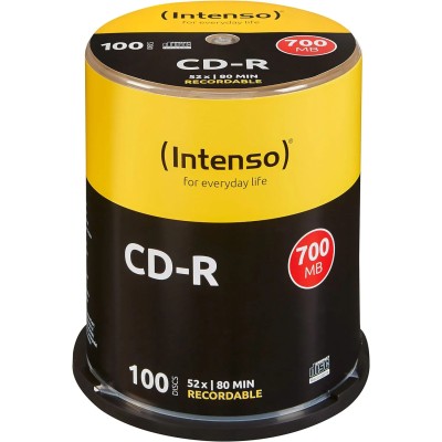 Intenso Tarrina 100 und CD-R Virgen 700Mb 52x