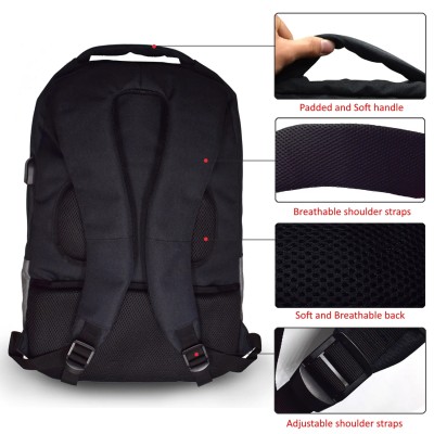 Ewent ew2529 mochila 17.3" + puerto usb