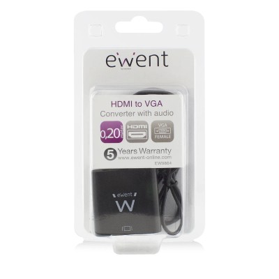 Ewent ew9864 adaptador hdmi/vga con audio