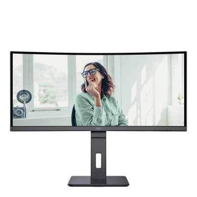 AOC CU34P3CV 34'/ WQHD/ Multimedia/ Regulable en altura/ Negro