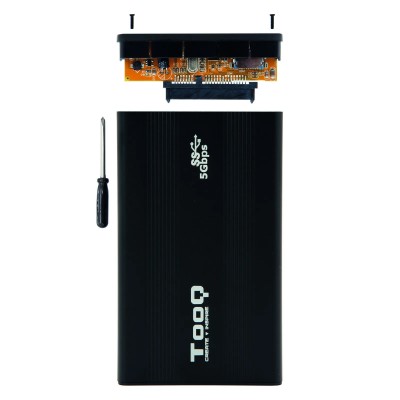 Caja Externa para Disco Duro de 2.5' TooQ TQE-2524B/ USB 3.1