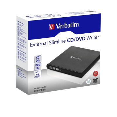 Grabadora Externa CD/DVD Verbatim Slimline 98938