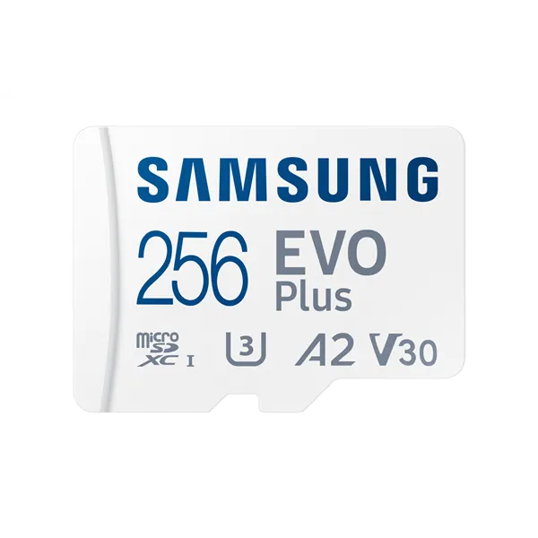 Tarjeta de Memoria Samsung EVO Plus 2023 256GB microSD XC con Adaptador/ Clase 10/ 160MBs