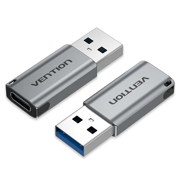 Adaptador USB 3.0 Vention CDPH0/ USB Macho - USB Tipo-C Hembra