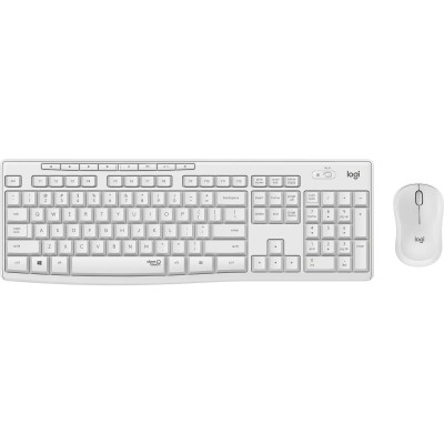 Teclado y Ratón Inalámbricos Logitech Silent Touch MK295/ Blanco