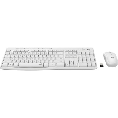 Teclado y Ratón Inalámbricos Logitech Silent Touch MK295/ Blanco