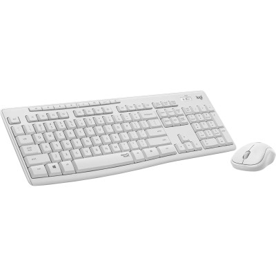 Teclado y Ratón Inalámbricos Logitech Silent Touch MK295/ Blanco