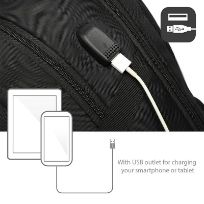 Ewent ew2526 mochila notebook 15.6" con puerto usb