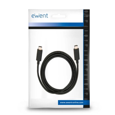 Ewent cable usb-c carga rápida 100w 20gbps 4k 1m