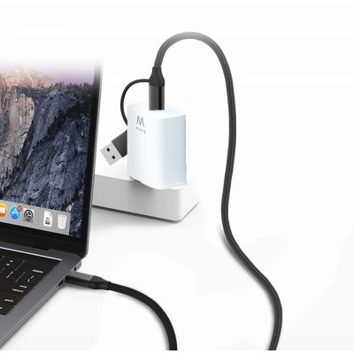 Ewent ew9918 cable de carga usb-c a usba/b 2 en 1