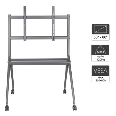 Ewent ew1542 soporte de suelo con ruedas 50"-86"