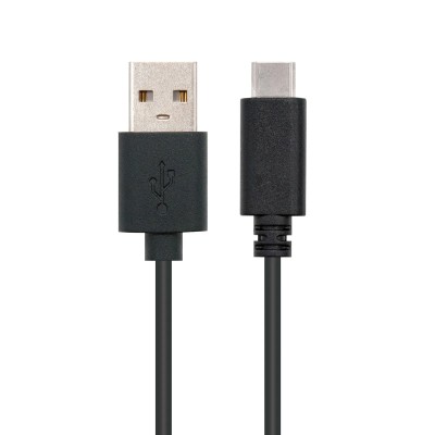 Nanocable cable usb 2.0 3a tipo usb-c/m-a/m 0.5 m