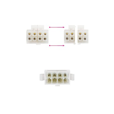 Nanocable extensorfuente alim.8p/h-4+4p/m 30cm