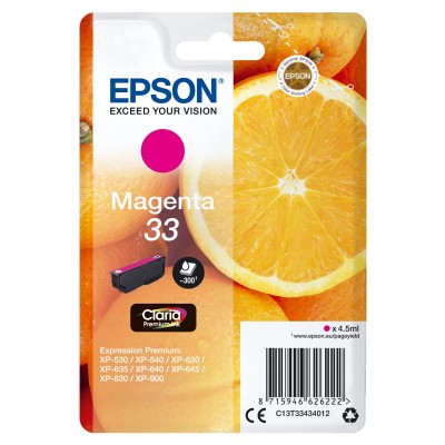 Epson cartucho t3343 magenta