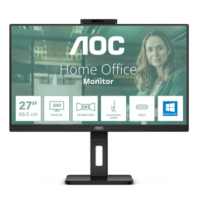 AOC Q27P3QW 27'/ QHD/ Webcam/ Multimedia/ Regulable en altura/