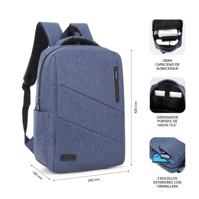 Mochila Subblim City Backpack para Portátiles hasta 15.6'/