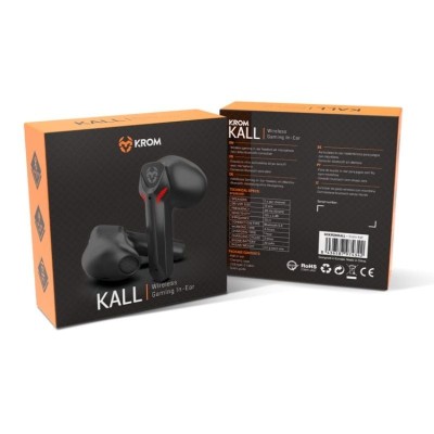 Auriculares Bluetooth Krom Kall con estuche de carga/ Autonomía