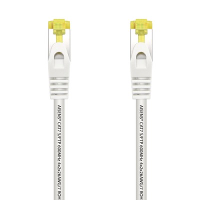 Cable de Red RJ45 SFTP Aisens A146-0488 Cat.7/ 25cm/ Blanco