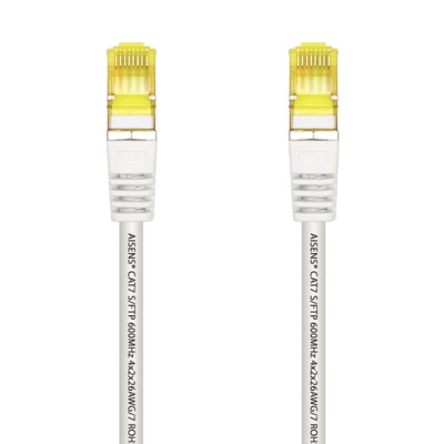 Cable de Red RJ45 SFTP Aisens A146-0488 Cat.7/ 25cm/ Blanco