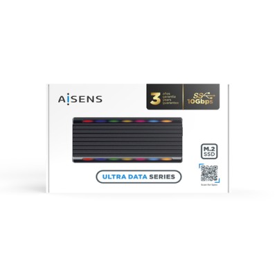 Aisens ASM2-RGB012B Caja externa ULTRA DATA GAMING RGB Negro