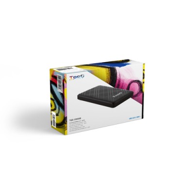 Caja Externa para Disco Duro de 2.5' TooQ TQE-2500B/ USB 3.1/