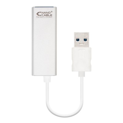 Adaptador USB 3.0 - RJ45 Nanocable 10.03.0401/ 1000Mbps