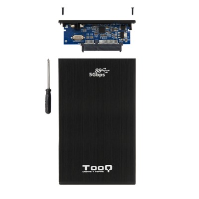 Caja Externa para Disco Duro de 2.5' TooQ TQE-2522B/ USB 3.1