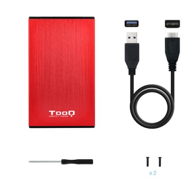 Caja Externa para Disco Duro de 2.5' TooQ TQE-2527R/ USB 3.1