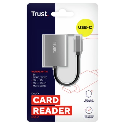 Lector de Tarjetas Externo Trust Dalyx/ USB Tipo-C