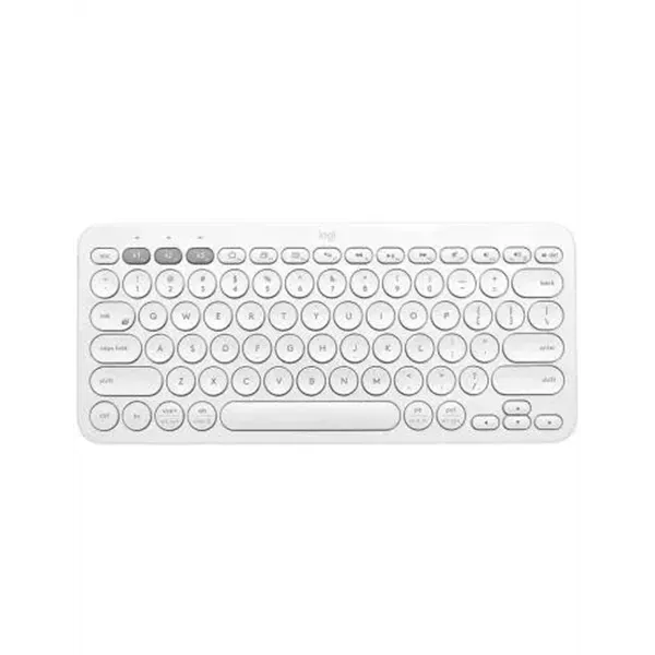 Logitech K380 Blanco Teclado Mini Bluetooth multidispositivo para Windows/Apple iOS/Android/Chrome