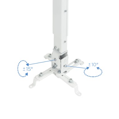 Soporte de Techo para Proyector TooQ PJ2012T-W/ Inclinable/