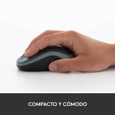 Ratón Inalámbrico Logitech M185/ Hasta 1000 DPI/ Rojo