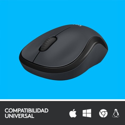 Ratón Inalámbrico Logitech Silent M220/ Hasta 1000 DPI/ Gris