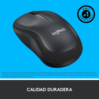 Ratón Inalámbrico Logitech Silent M220/ Hasta 1000 DPI/ Gris