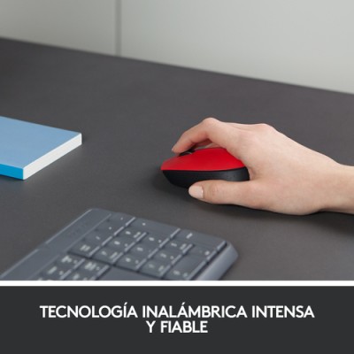 Ratón Inalámbrico Logitech M171/ Hasta 1000 DPI/ Rojo