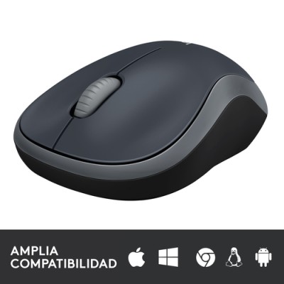 Ratón Inalámbrico Logitech M185/ Hasta 1000 DPI/ Gris