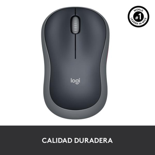 Ratón Inalámbrico Logitech M185/ Hasta 1000 DPI/ Gris