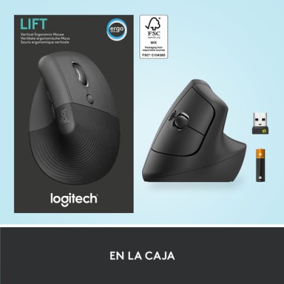 Ratón Ergonómico Inalámbrico por Bluetooth/ 2.4GHz Logitech