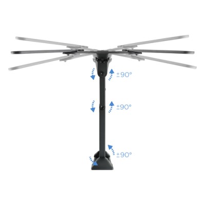 Soporte de Pared Orientable / Inclinable TooQ LP6055TN-B para