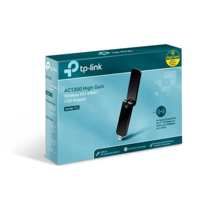 Adaptador USB - WiFi TP-Link Archer T4U V2 1300Mbps