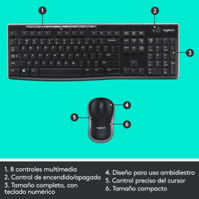 Logitech mk270 teclado + ratón inalambrico