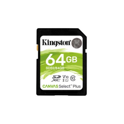 Tarjeta de Memoria Kingston CANVAS Select Plus 64GB SD XC/