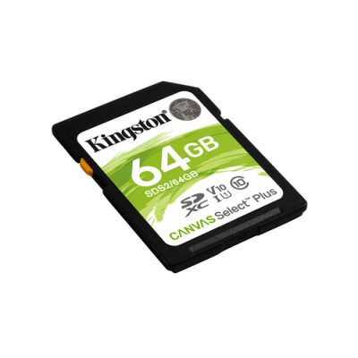 Tarjeta de Memoria Kingston CANVAS Select Plus 64GB SD XC/