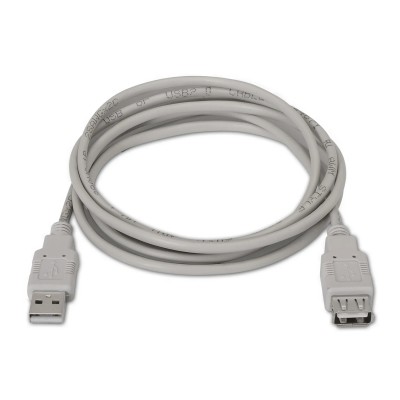 Cable Alargador USB 2.0 Aisens A101-0012/ USB Macho - USB